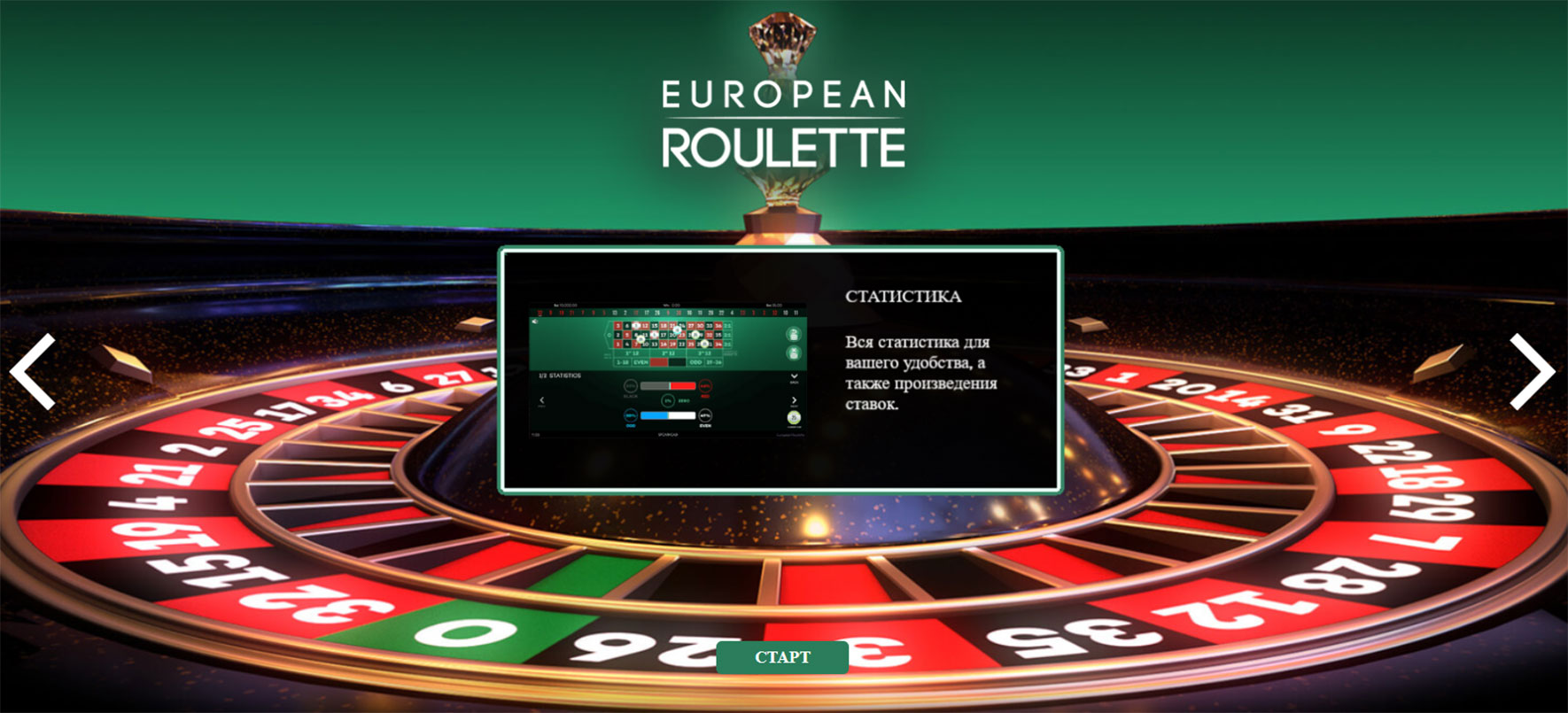 Европейская рулетка казино онлайн. 